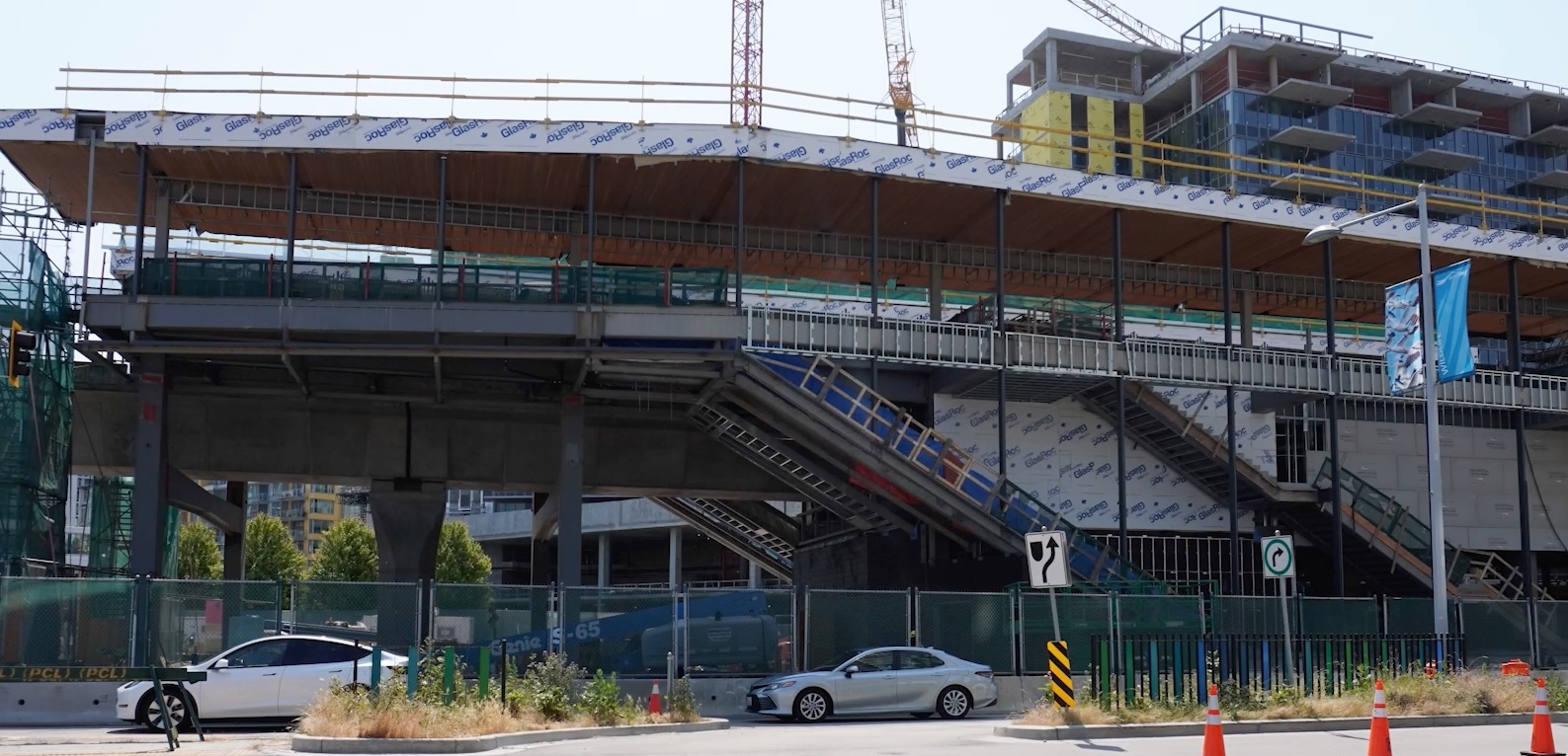 Capstan Way Skytrain Station update