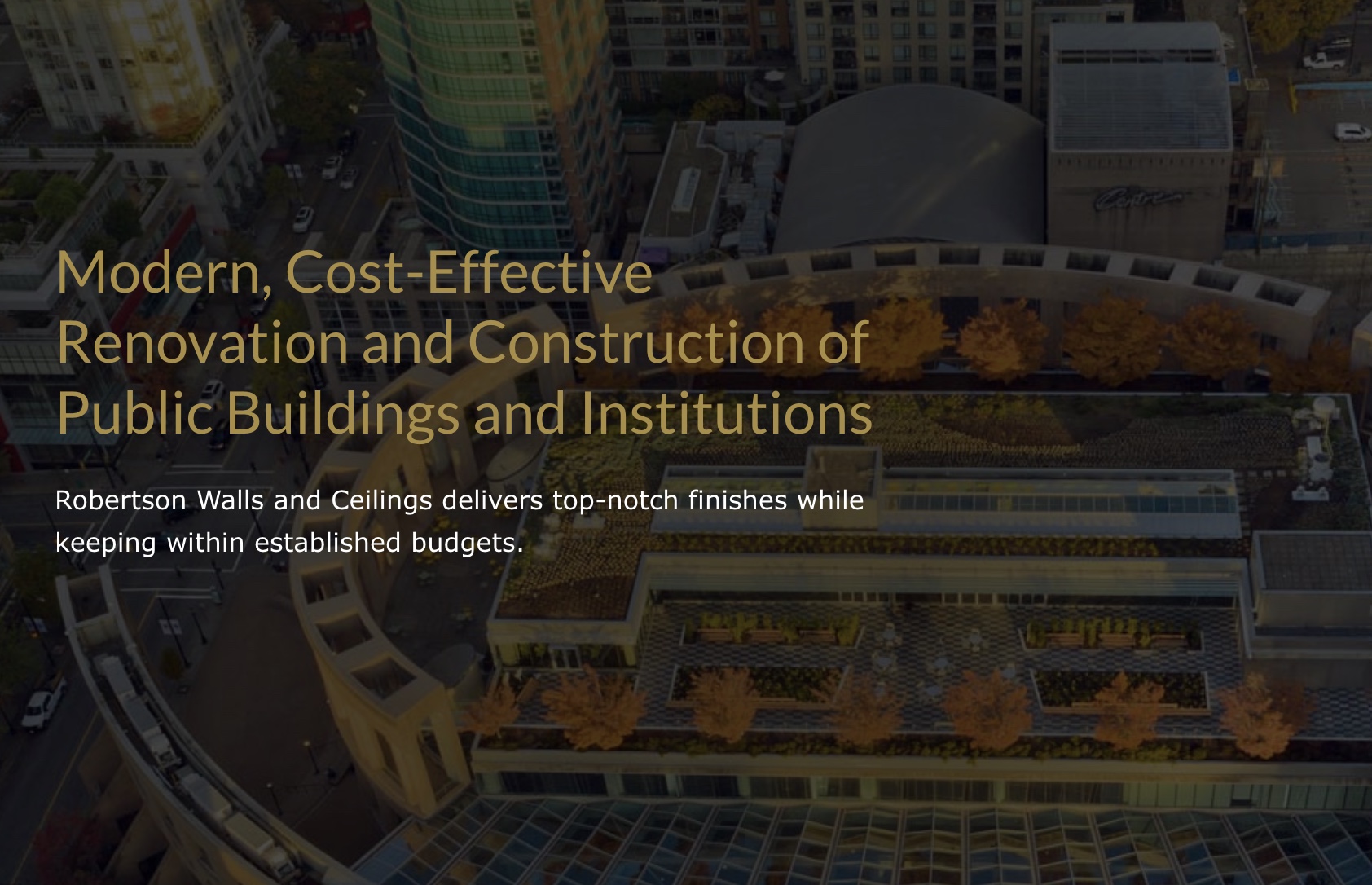 Renovations and Construction of Public Buildings and Institutions ...