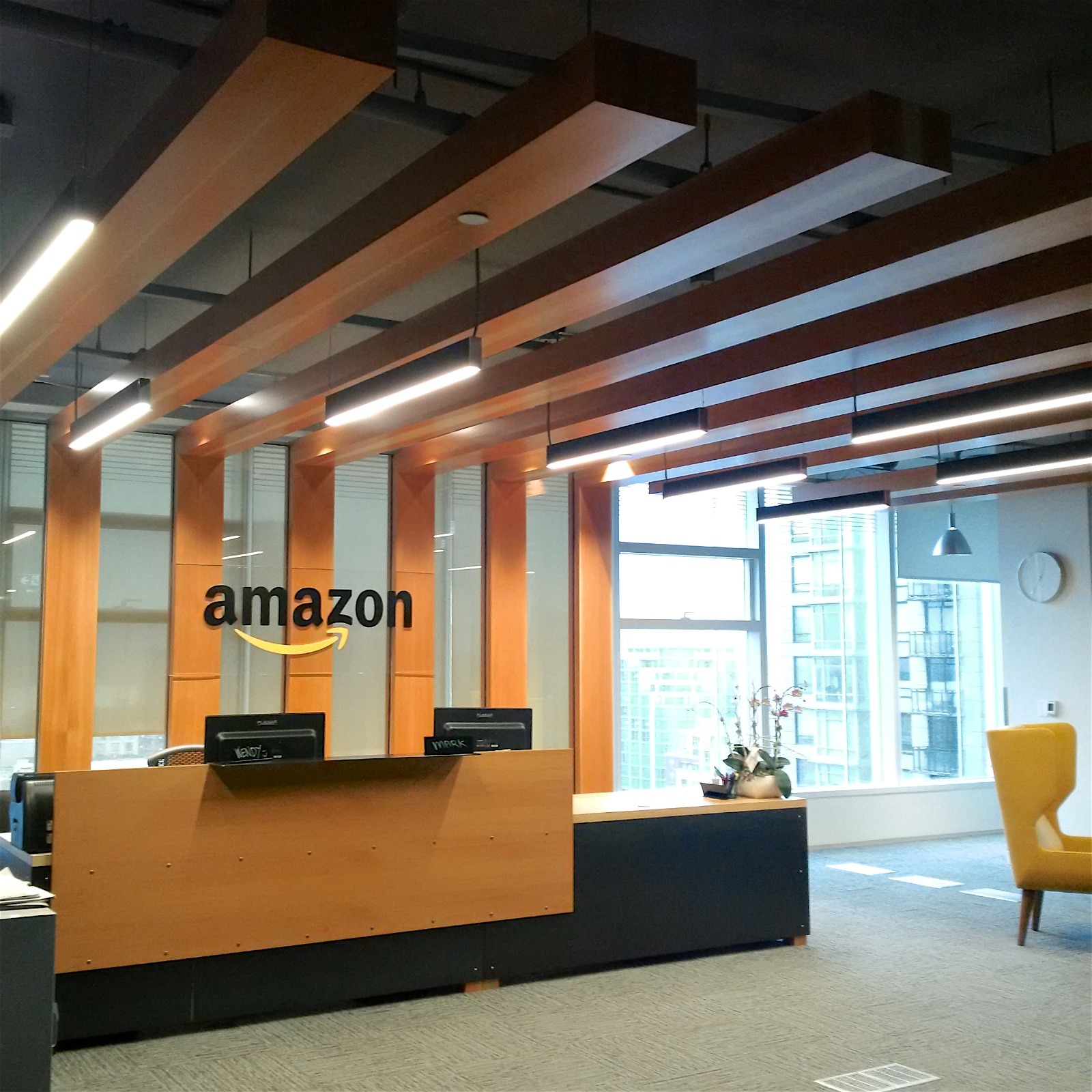 Amazon Vancouver Office Interior. 7 Floors in Telus Gardens Sustainable Building. Completed September 2015